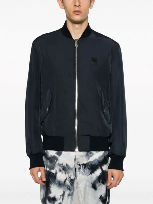 BALMAIN NYLON ZIPPED BOMBER JACKET